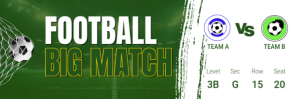 Green Maximalist Football Big Match Twitter Banner Twitter-header template