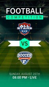 Green Maximalist Football Instagram Story template