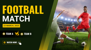 Green Green Maximalist Football Match  Youtube Thum ตัวอย่างภาพบน YouTube Template
