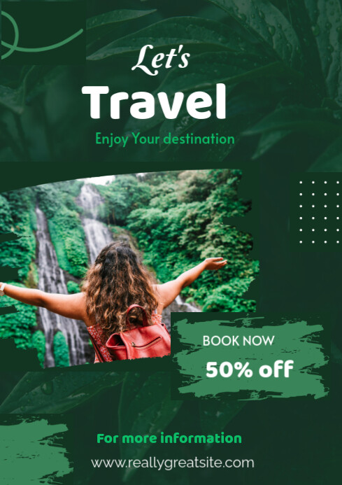 Green Maximalist Green A4 template