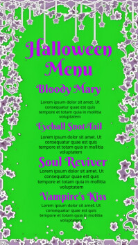 Green Maximalist Halloween  Instagram Story Indaba yaku-Instagram template