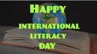 Green Maximalist International Literacy Day D Digitalanzeige (16:9) template
