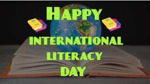 棕色 Green Maximalist International Literacy Day D Digital Display Template