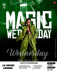 Green Maximalist Magic Wednesday  Instagram Portrait template