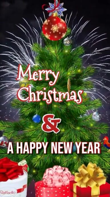Copy of Green Maximalist Merry Christmas And Happy New Year Tiktok ...