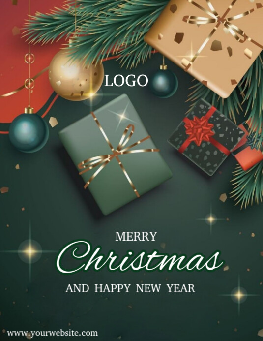 Copy of Green Maximalist Merry Christmas And New Year Best Template ...