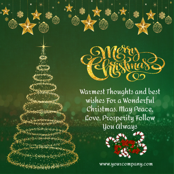 Green Maximalist Merry Christmas Instagram Post Template | PosterMyWall