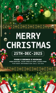 Green Maximalist Merry Christmas Us Legal template