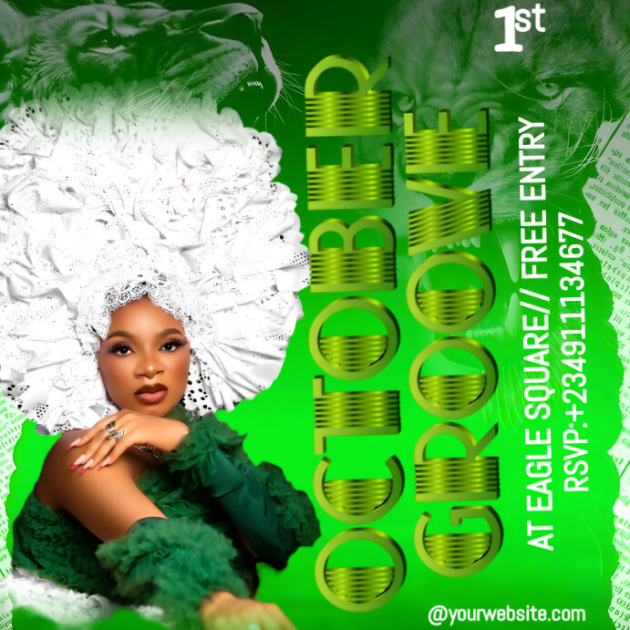 Copy of Green Maximalist October Template Instagram Post | PosterMyWall