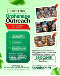 Orphanage Outreach Template | PosterMyWall