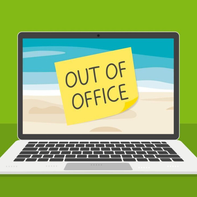 Green Maximalist Out-of-office Message Template Instagram Post