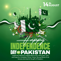 สีเขียว Pakistan Independence Day Iphosti le-Instagram Template