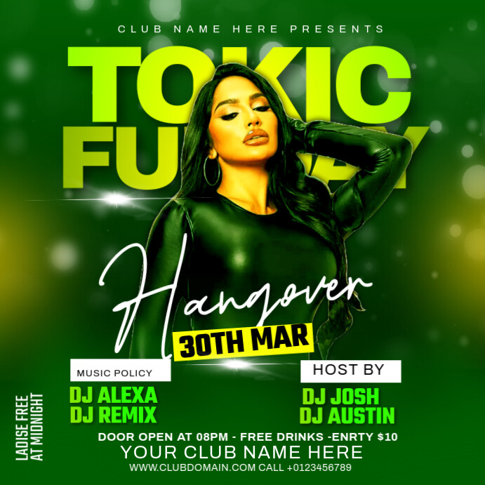 Copy of Green Maximalist Party Flyer Instagram Post | PosterMyWall