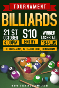Billiards Tournament Template | PosterMyWall