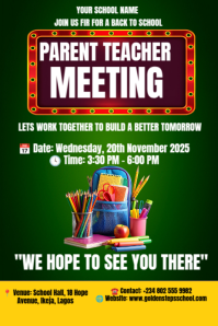 Green Maximalist Pta Flyer Pinterest Graphic template