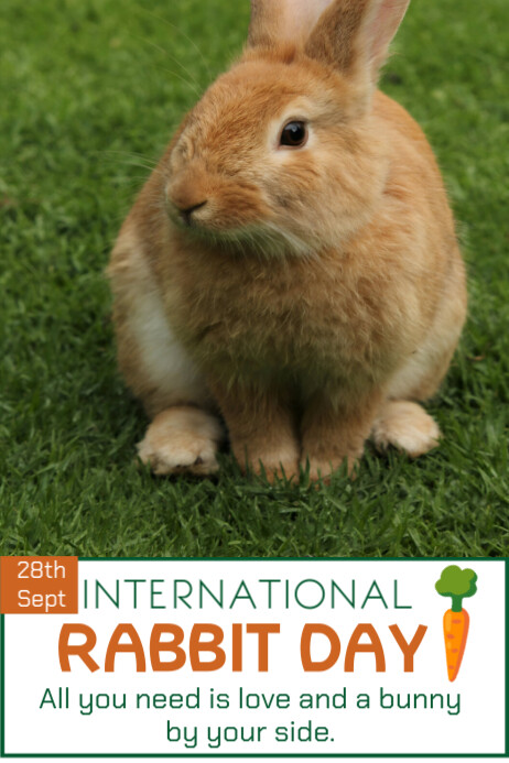 Copy of Green Maximalist Rabbit Day Poster | PosterMyWall
