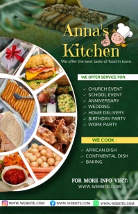 Green Maximalist Restaurant And Food Promotio Tabloid template