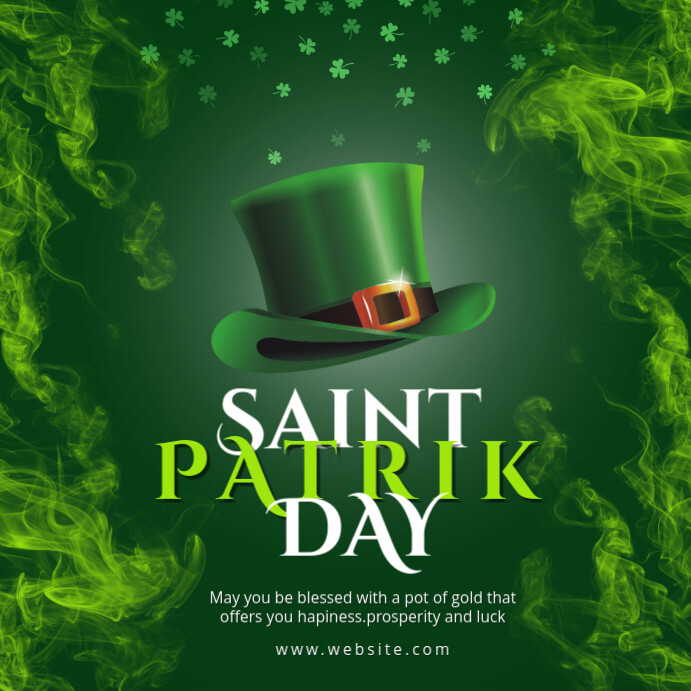 Copy of Green Maximalist Saint Patrick Day Instagram Post | PosterMyWall