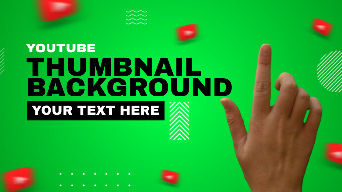 Green Maximalist  Screen Youtube Thumbnail template
