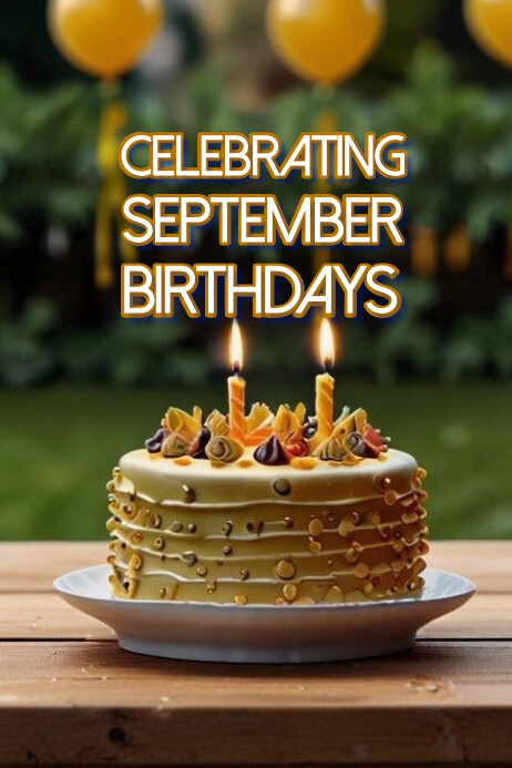 Celeberating Spring September September Birthday Banner