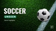 Green Maximalist Simple Photo Soccer Game New YouTube Thumbnail template