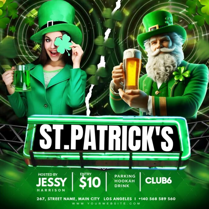 Copy of Green Maximalist St Patrick's Instagram Post | PosterMyWall
