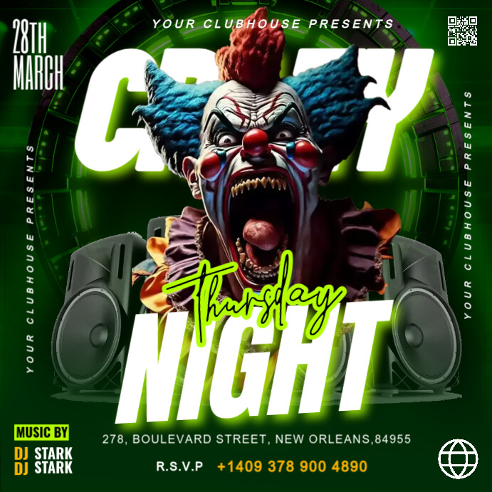 Copy of Green Maximalist Thursday Night Instagram Post | PosterMyWall