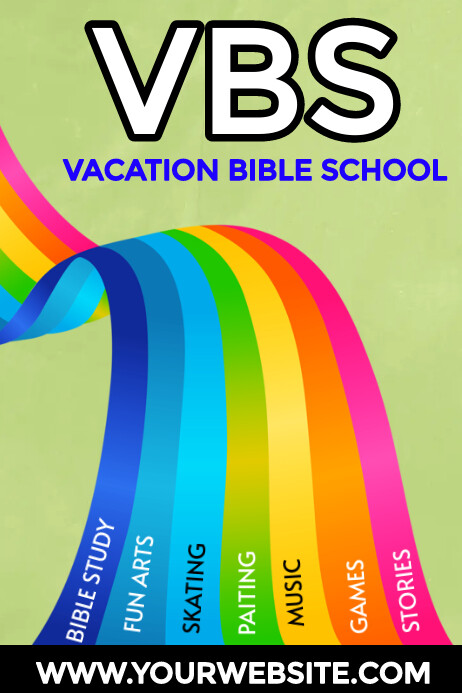 Copy of Green Maximalist Vbs Poster | PosterMyWall