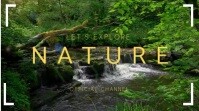 Green Maximalist Youtube Nature Channel Cover Youtube Channel Cover Photo template