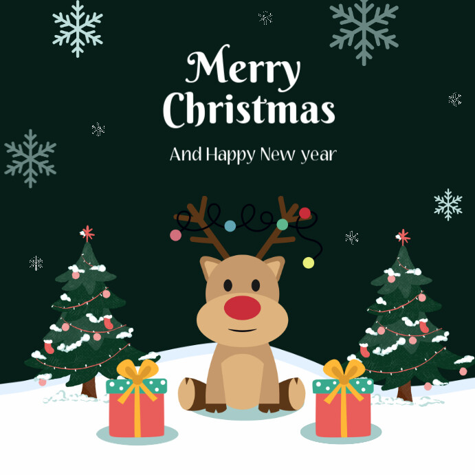 Plantilla de Green Merry Christmas Instagram Post | PosterMyWall