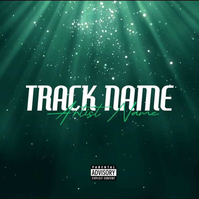 Green Mixtape Cover  Album Cover template