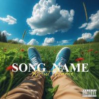 Green Album Cover Ikhava ye-Albhamu Template