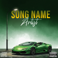 Green Album Cover Copertina album Template