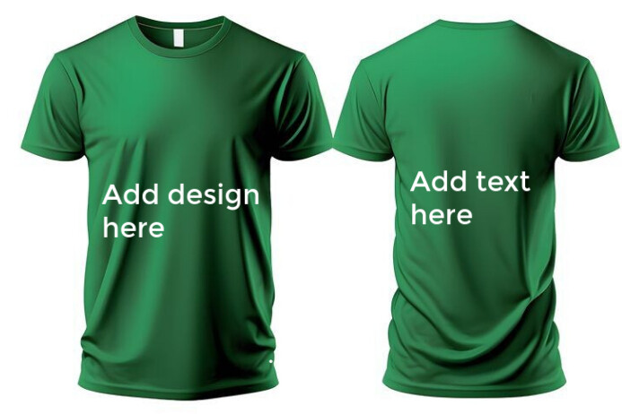 Green Modern & Minimal Apparel Mockup Template  Poster
