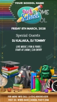 Green Modern & Minimal Back To School Template Instagram Story Indaba yaku-Instagram