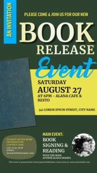 Green Modern & Minimal Book Release Instagram template