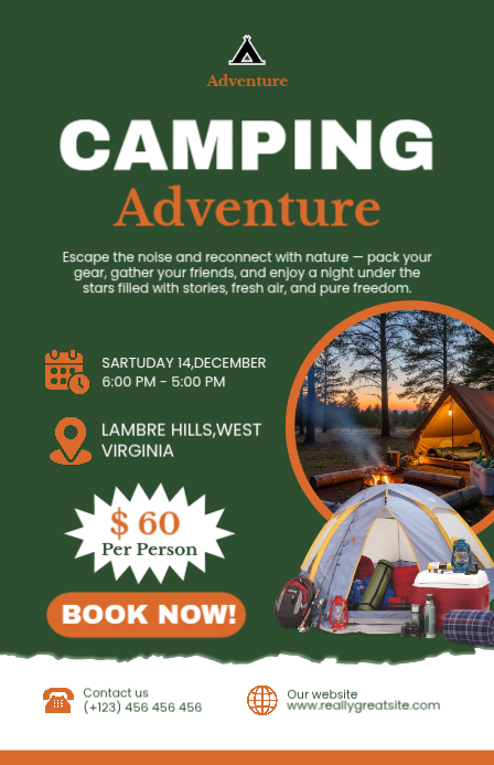 3.10K+ Free Camping Flyer Templates | PosterMyWall