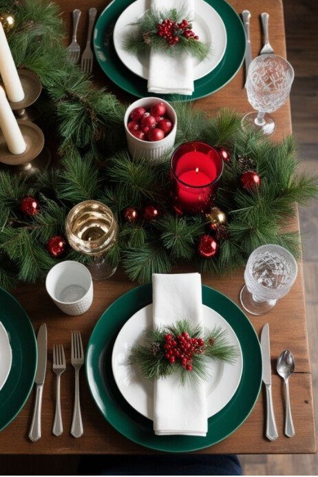 Festive Table Setting Posters Template | PosterMyWall