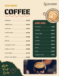 Green Coffee Shop Promotion Folder Template - Page 2