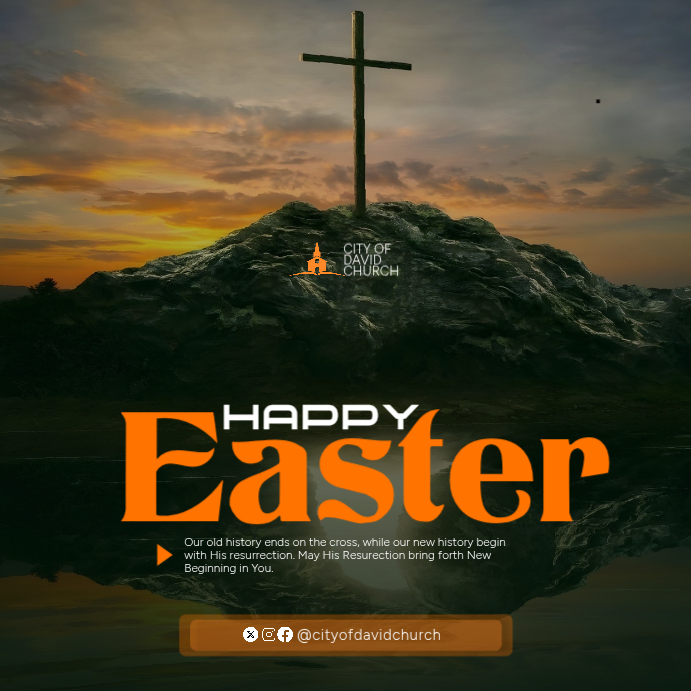 Green Modern & Minimal Easter Celebration Square Template | PosterMyWall