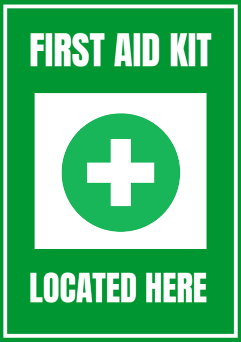 Green Modern & Minimal First Aid Kit A4 Template | PosterMyWall