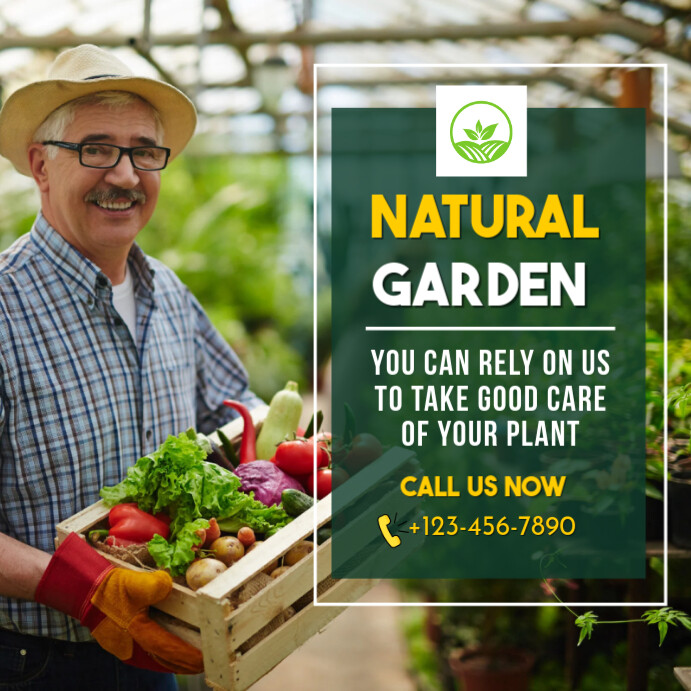 Green Modern & Minimal Garden Service Cleaning Maintenance  Pos Instagram template