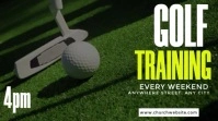 Green Modern & Minimal Golf Club Training Video Digital Display (16:9) template