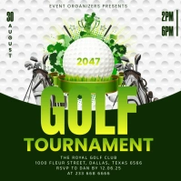 Green Modern & Minimal Golf Tournament Instag template