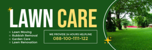 Green Modern & Minimal Green Lawn Care Header Email template