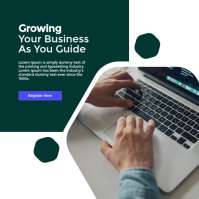 Green Modern & Minimal Growing Agency Corporate Company  Instagram Post template