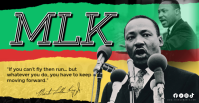 Green Modern & Minimal Martin Luther King  Facebook Event Cover template