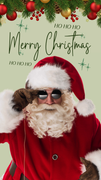 Green Modern & Minimal Merry Christmas Instagram Story Template ...