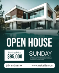 Grøn Real Estate Open House Instagram Portrait Template