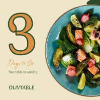 Green Restaurant Opening Countdown Iphosti le-Instagram Template - Page 3